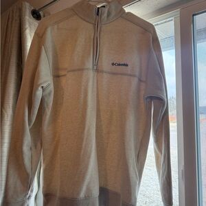 Columbia Men's Tan Zip-Up Sweater